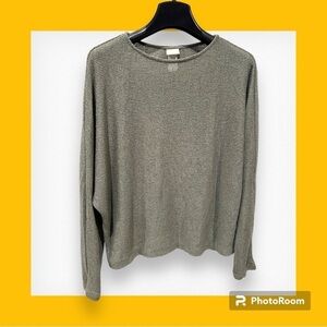 H&M Knit Sweater Oversized Sage Green XS